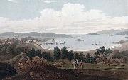 John William Edy Ferry at Helgeraae oil painting